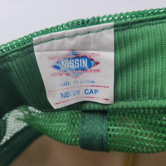 Vintage John Deere Hat Trucker Snapback Mesh 1948 Model A Tractor White Green - Picture 13 of 13